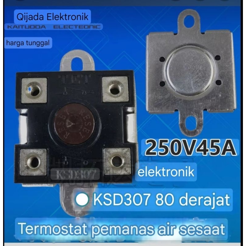 Thermostat KSD307 80C 45A 250V