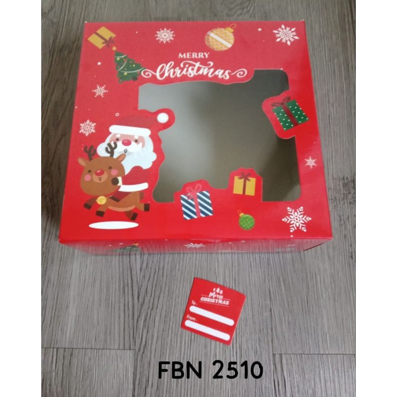 

10 pcs FateBox FBN 2510 KARDUS BOX KUE NATAL