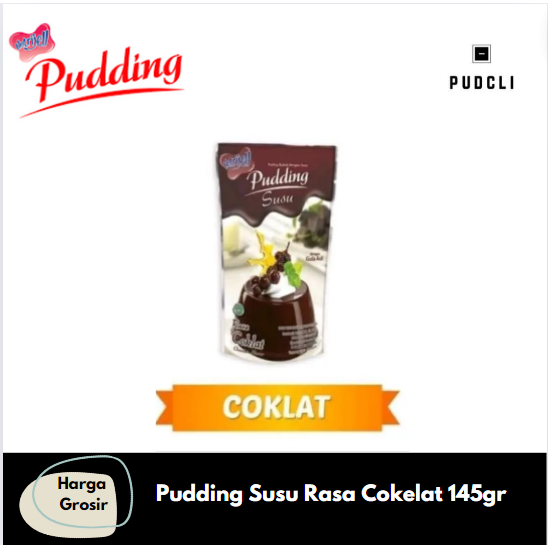 

Pudding susu rasa cokelat 145 gram