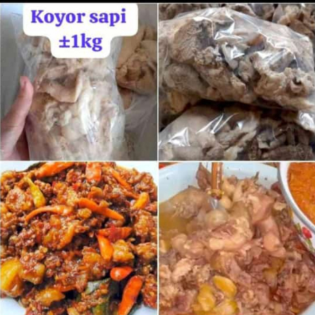 Koyor sapi +/- 1kg / tetelan koyor sapi frozen