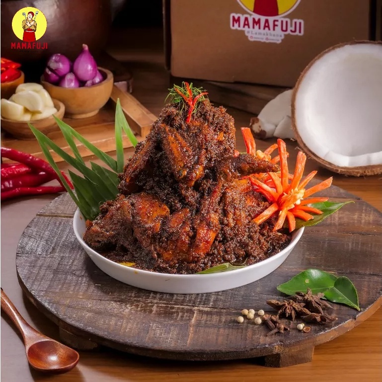 

rendang mama fuji termurah/original rendang mini 350gr PREMIUM 100% HALAL " Rendang