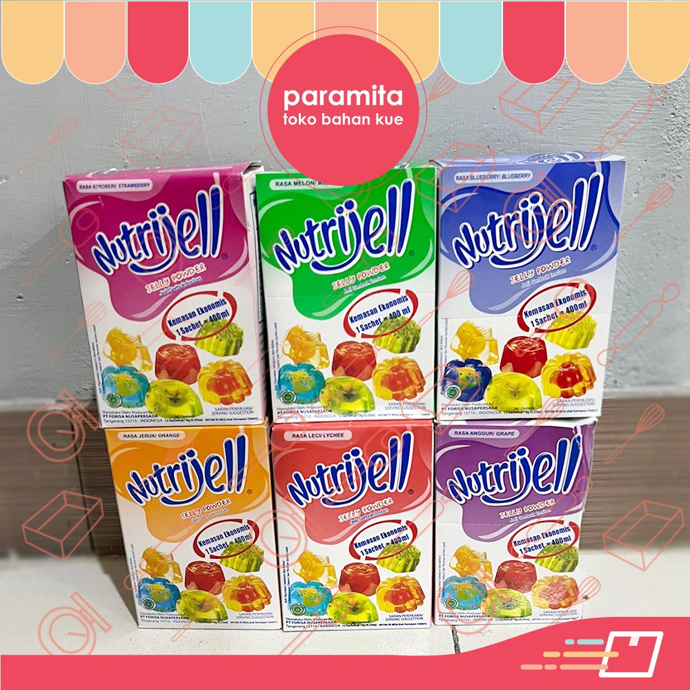 

Nutrijell Agar-Agar Berbagai Varian Rasa 10 gr - 1 Pcs