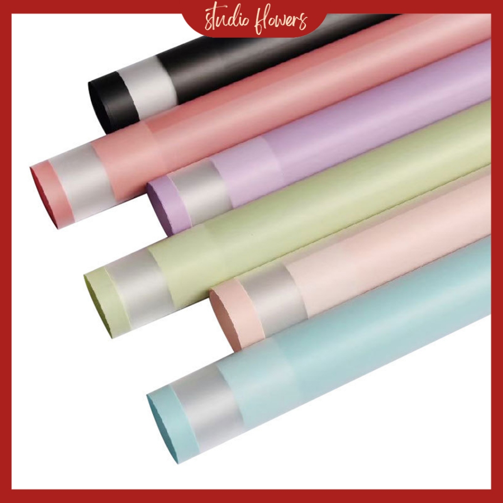 

Flower Wrapping Paper Pastel Kertas Bucket Bunga List Transparan Pastel KB6110