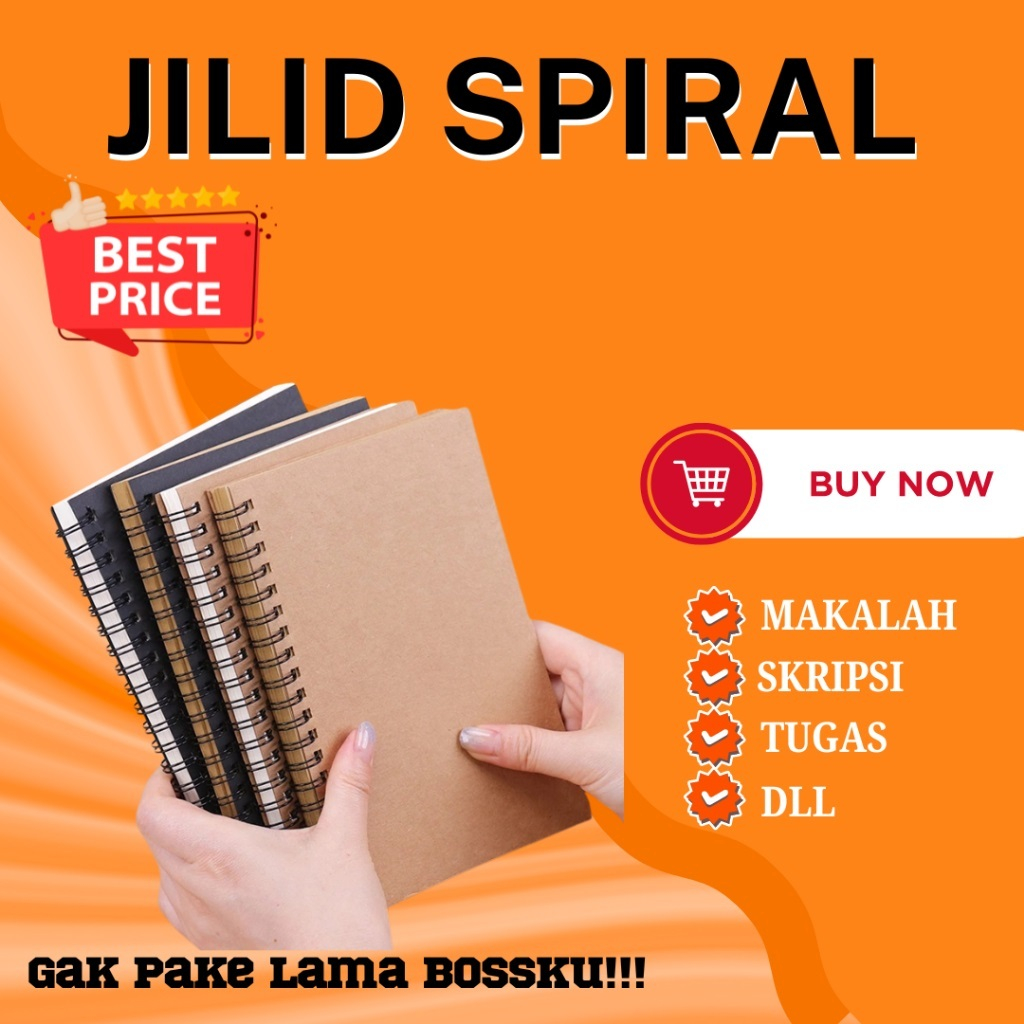 

Jilid Spiral kawat Mika Bufallo A4/B5/A5/F4/A3