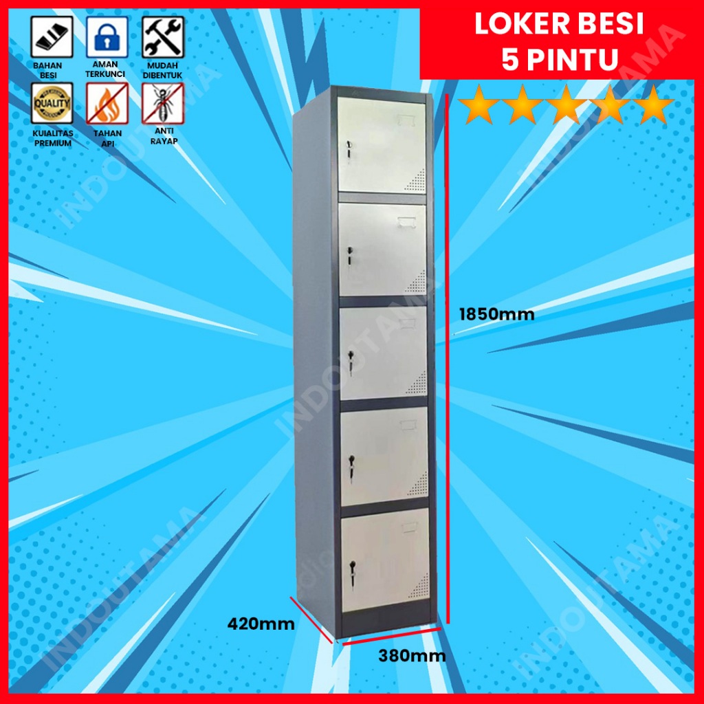Loker Besi 5 Pintu - IMPORTA