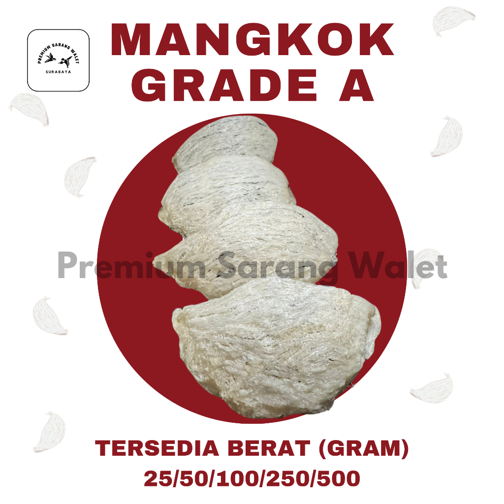 

Sarang Burung Walet Premium Grade A - Yanwo / 燕窝
