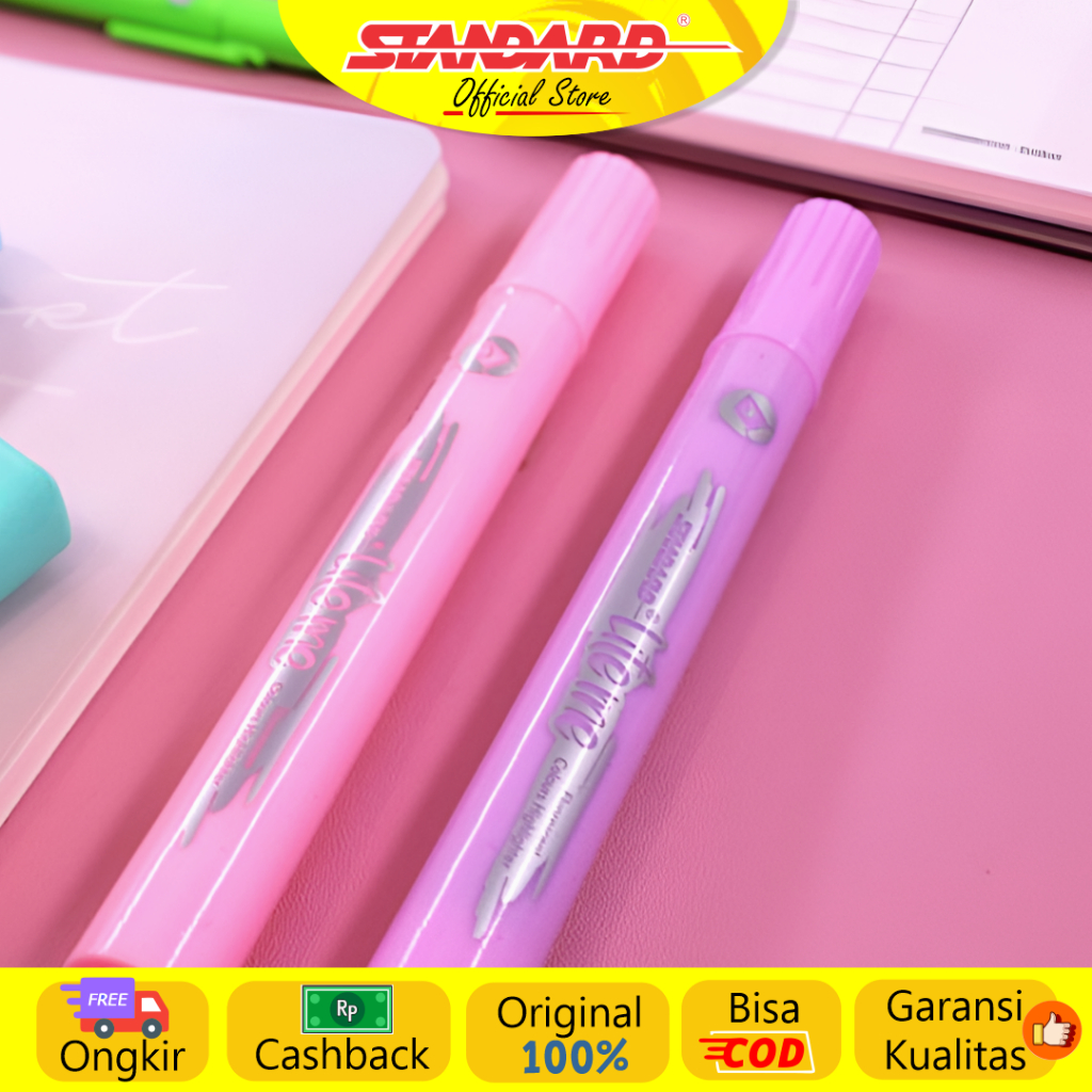

Standard - Lite Me Jumbo Warna Pastel ( Highlighter / Text Marker / Penanda Warna )