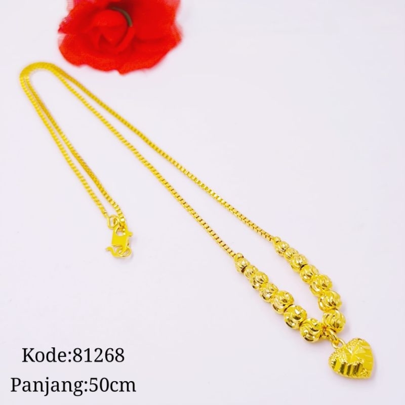 kalung set liontin xuping bola-bola besar fashion wanita