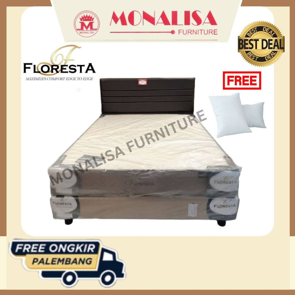 Matras Vanessa by Floresta/ Spring Bed Floresta/ Nyaman ori kos garansi pabrik / Kasur Kesehatan