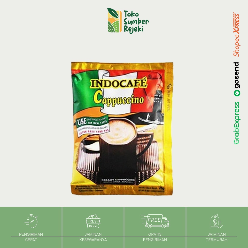

Indocafe Cappucino Instan Coffee - Toko Sumber Rejeki Yogyakarta