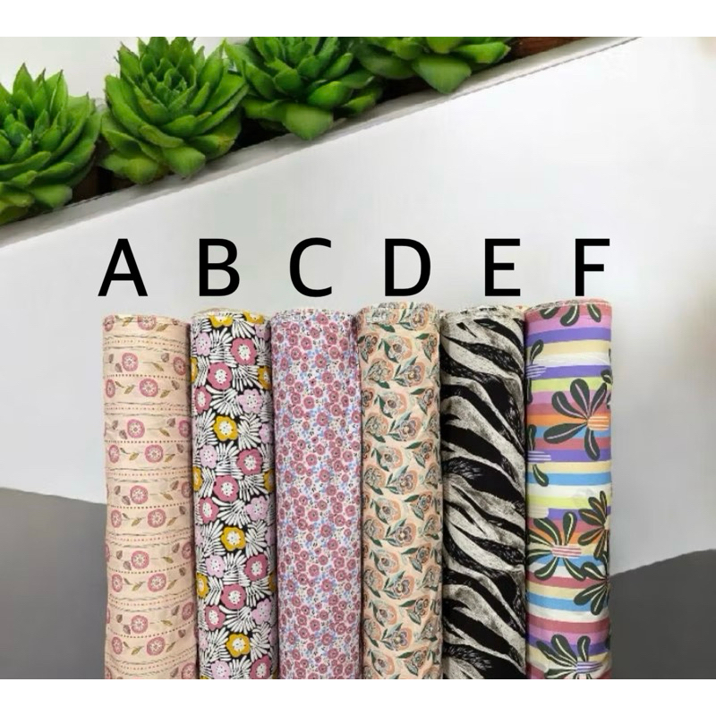 Kain Katun Rayon Viscose Premium Best Seller Bahan Baju, Mukena, Daster