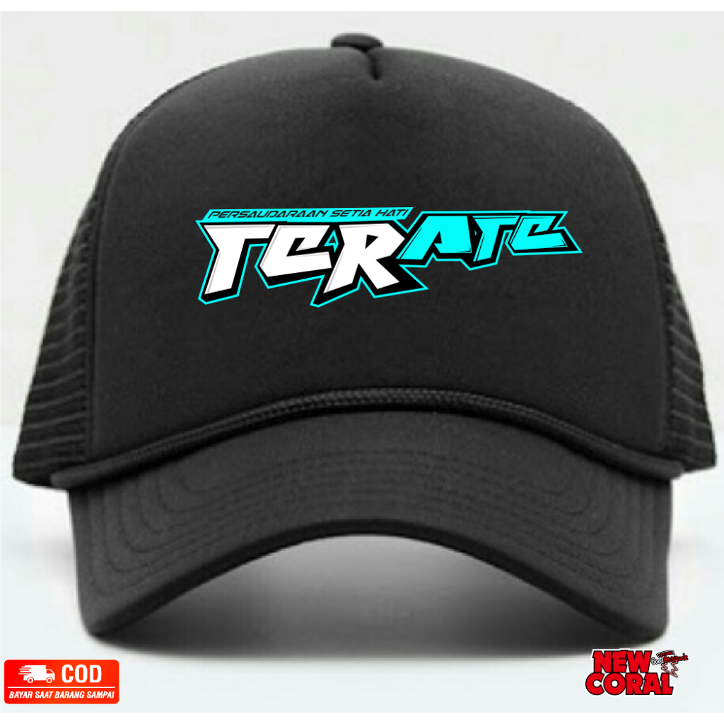 Topi Trucker Hat PSHT TERATE Printing Kualitas bahan distro Termurah