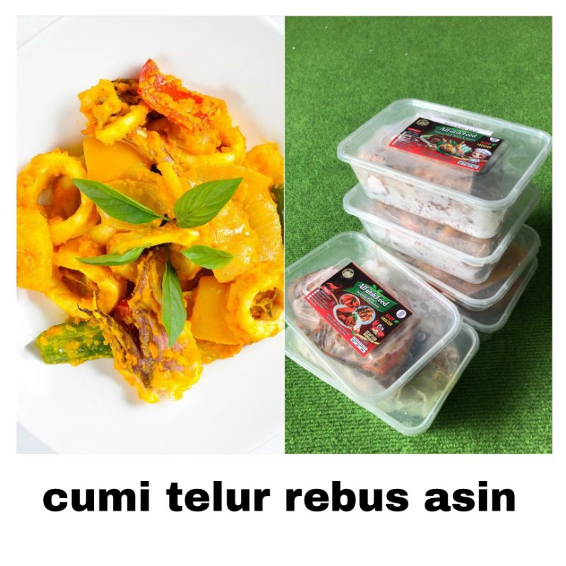 

Cumi Telur Rebus Asin - Alfatih Food