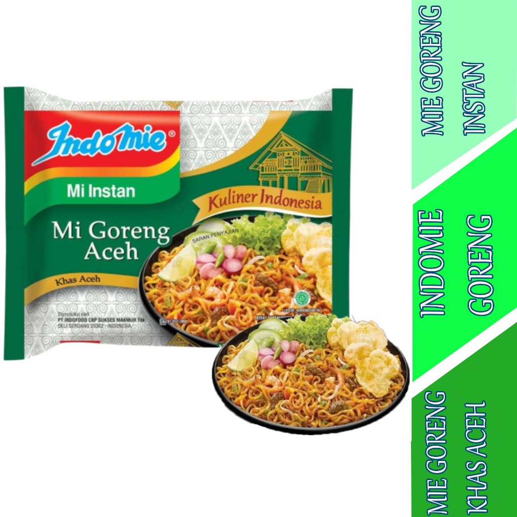 

Mie Goreng Khas Aceh - Indomie - Mie Goreng Instan - 90gr