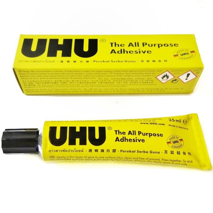 

lem uhu transparant original satuan (1pcs) / lem uhu 35 ml / uhu all purpose / lem serbaguna