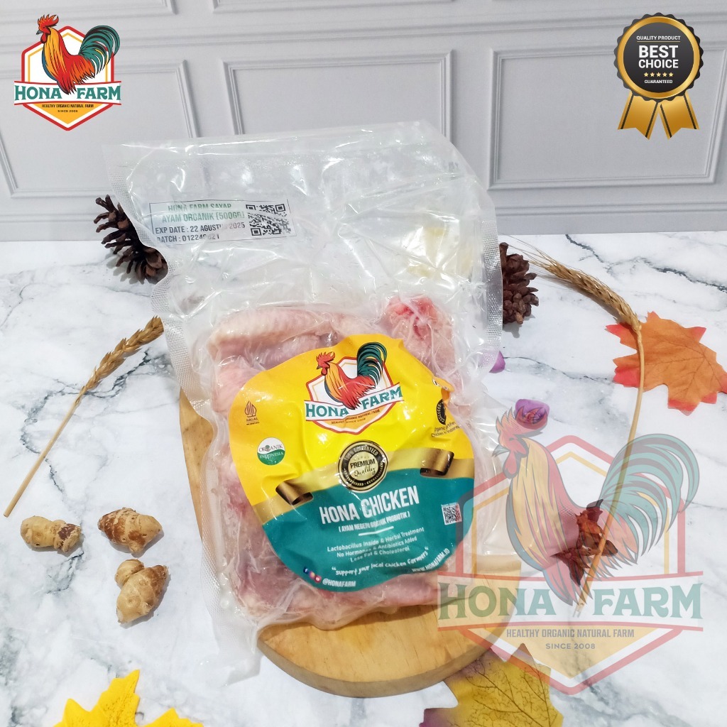 

Hona Farm Sayap Ayam Organik Probiotik 500gr