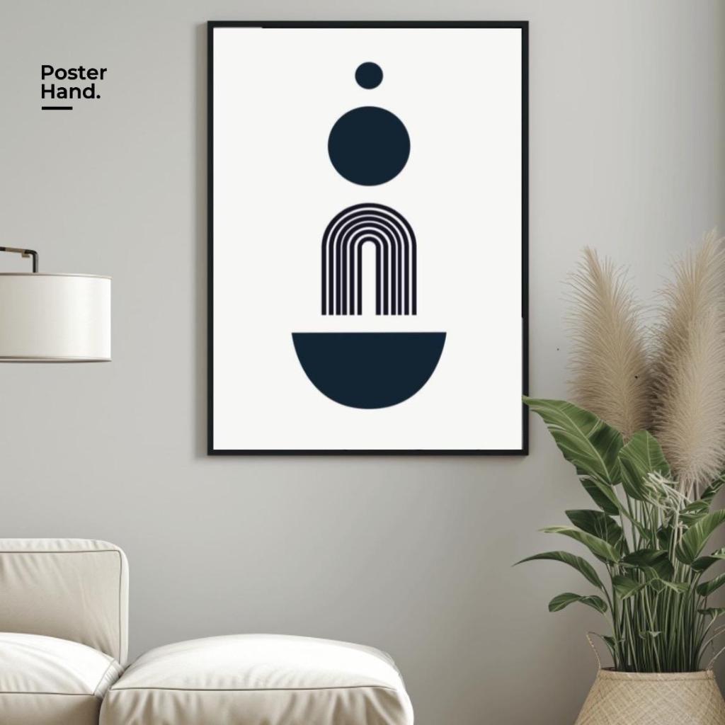 POSTER KANVAS Poster Minimalis Hitam Putih Simpel | Posterhand