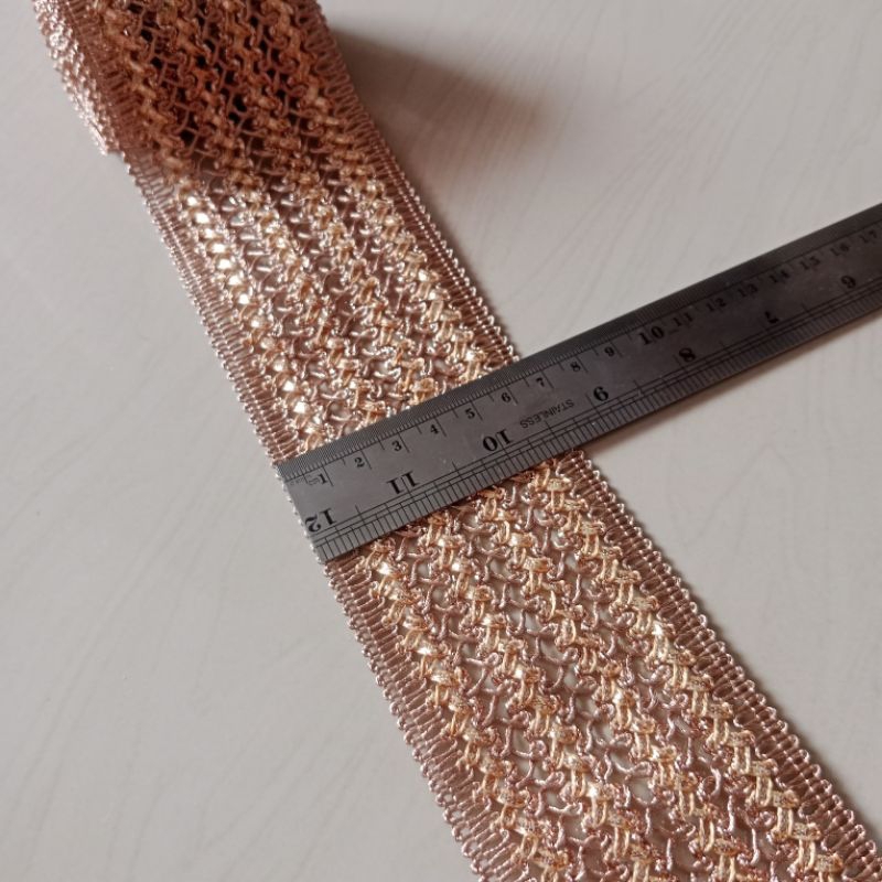 renda pita india lebar 7cm harga permeter