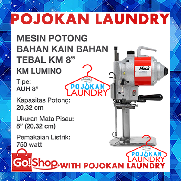Mesin Potong KM 750 Watt/Mesin Potong KM Lumino/Mesin Potong Kain Bahan Tebal KM 8 INCH/KM 10 INCH H