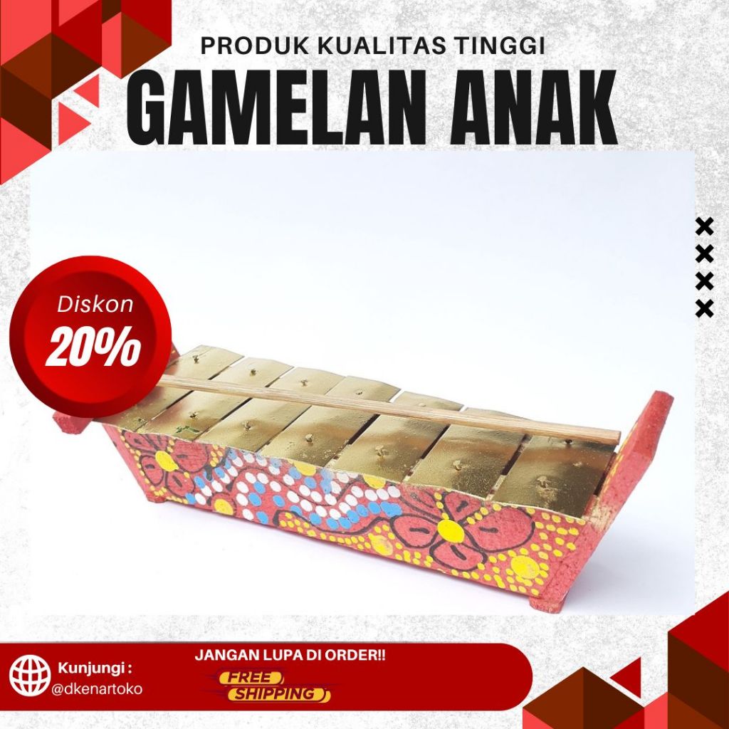 Gamelan Mini Mainan Gamelan Anak||Gamelan mainan / gambang anak / toti|GAMELAN ANAK  MOTIF
