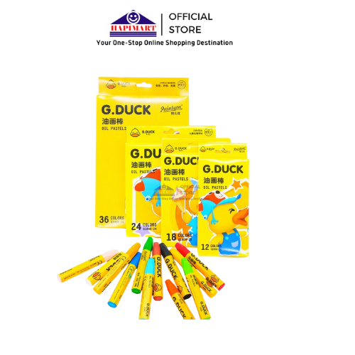 Oil Pastel Stik Cat Minyak Karton Karakter Bebek Crayon Warna Lengkap 12 18 24 36 Warna Alat Mewarna