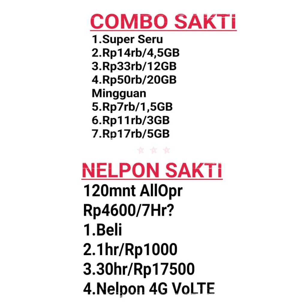 kartu perdana combo internet sakti telkomsel 7gb 20gb