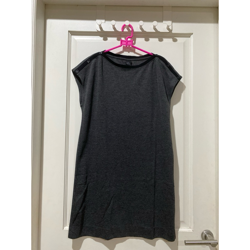 IORA dress abu bahan kaos