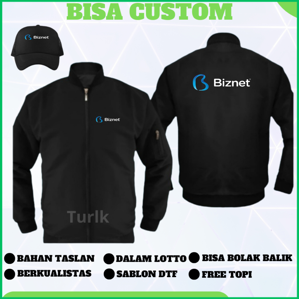 Jaket Biznet Jaket Bomber Biznet Custom