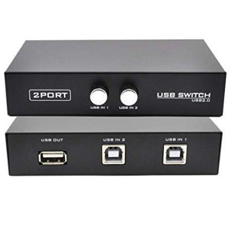 UPGRADE Usb data switch printer nyk 2 port manual  sharing data usb 2 switcher 2 cpu 1 printer