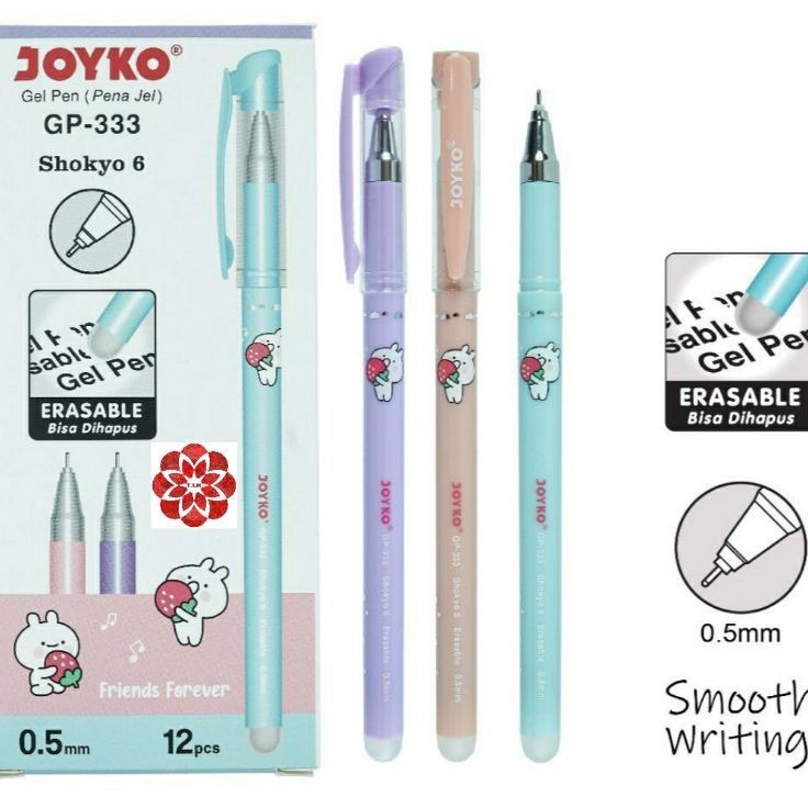 

TERUPDATE Pulpen Bisa dihapus GP333 Shoyko6 12pcs