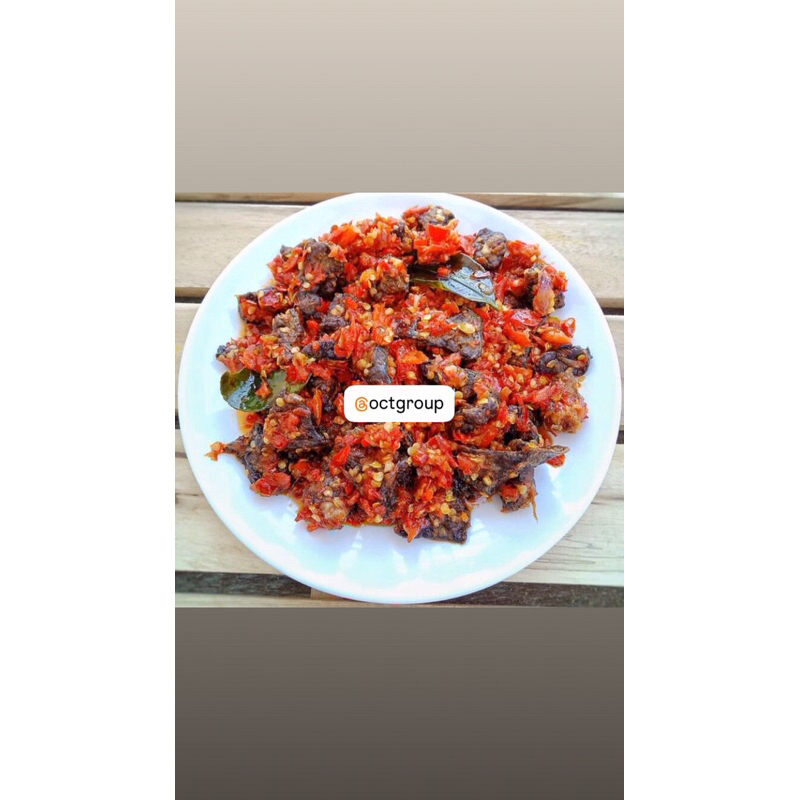 

sambal paru home made 220 gram dijamin bersih dan steril