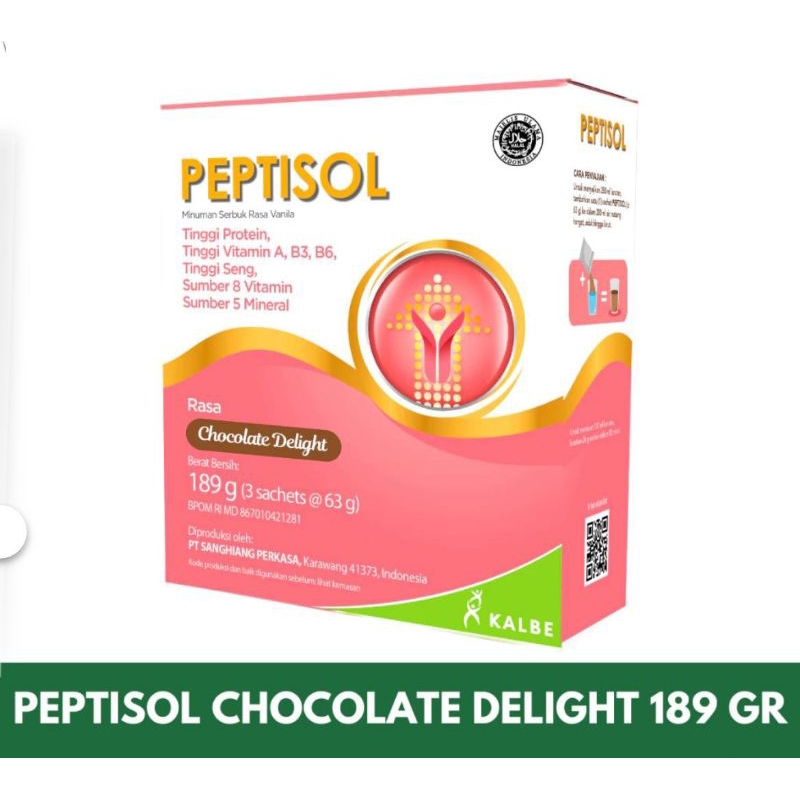 

Peptisol Cokelat / Vanila Kalbe 189g