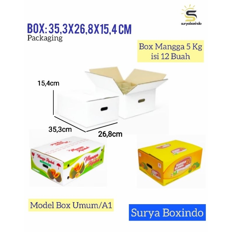 

Box Mangga isi 12 Buah ( 5 Kg) + Set Sekat/Kardus/Mangga Alpukat