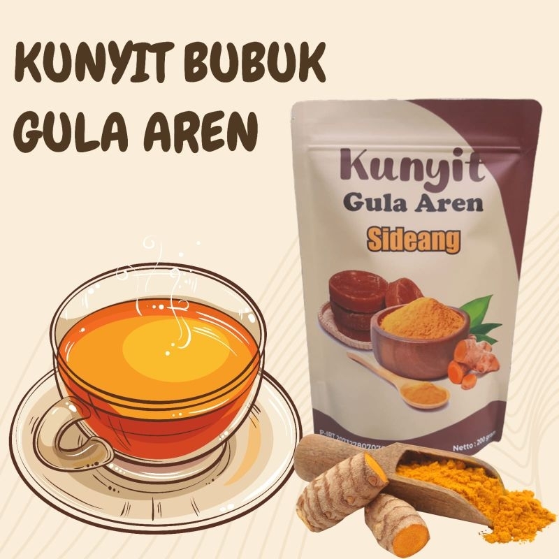 

kunyit bubuk gula aren 200gram