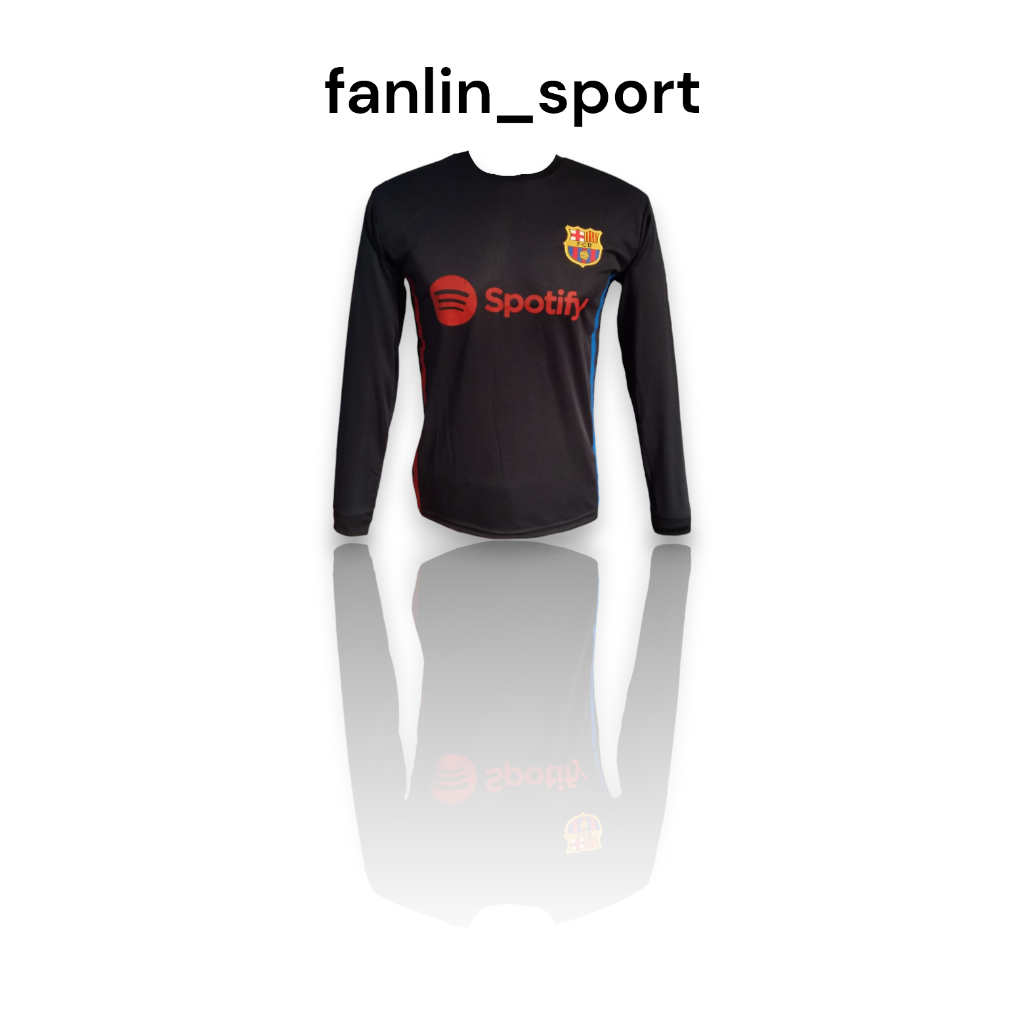 JERSEY BAJU BOLA LENGAN PANJANG BARCA TERBARU/UKURAN L-XL/ATASAN/JERSEY MURAH/BISA COD SE-INDONESIA/