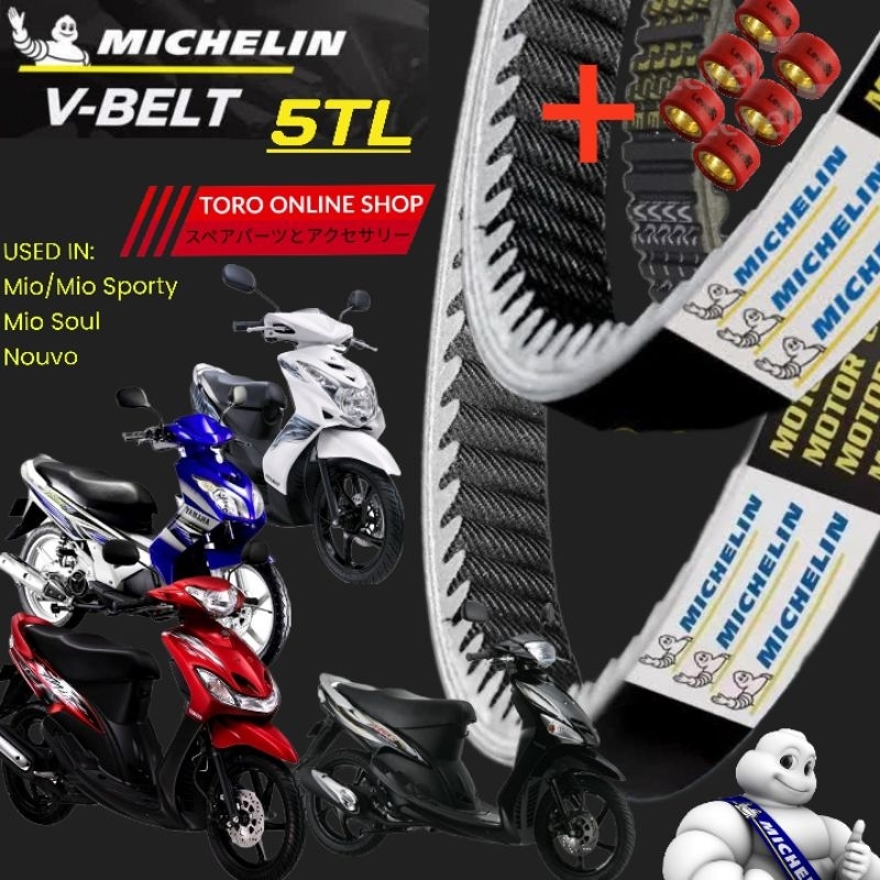 michelin v belt van belt mio sporty nouvo fino mio soul karbu 5TL v-belt original michelin yamaha mi