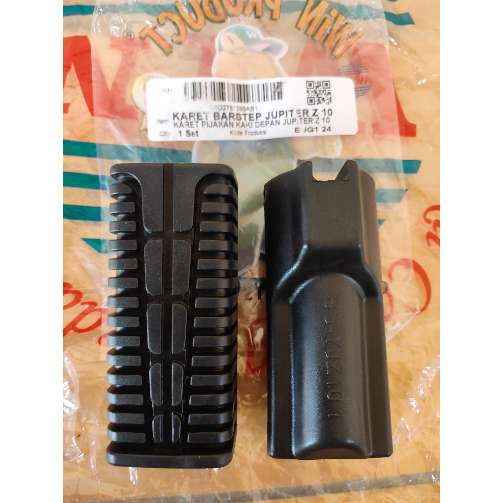 Injekan/Pijakan Kaki Motor Yamaha Original Lama Old - Karet Barstep Depan Jupiter Z MX Vega R ZR 115