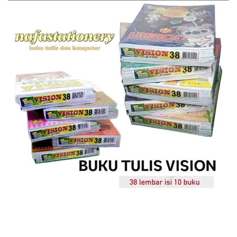 

Buku Tulis VISION 38 Lembar Isi 10 Buku