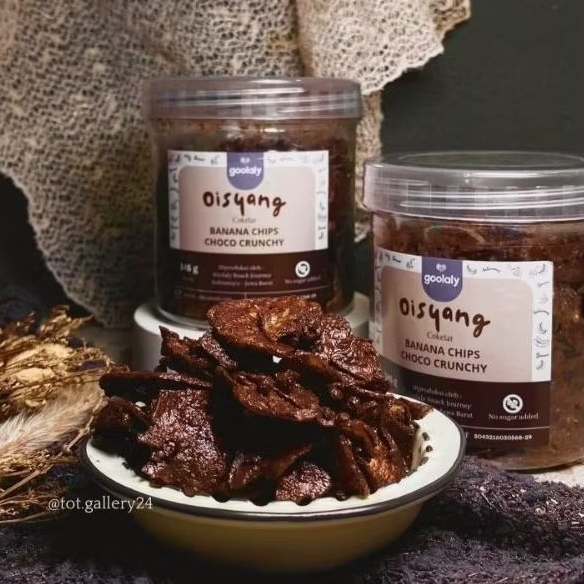 

Oisyang Keripik Pisang Cokelat/Kemasan Toples 150gr