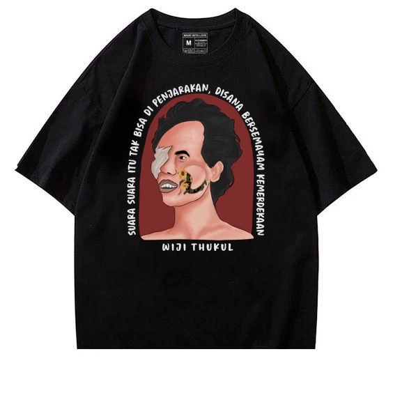 Kaos WIJI THUKUL - Cotton Combed 24s - Baju Skena Style Pria dan Wanita