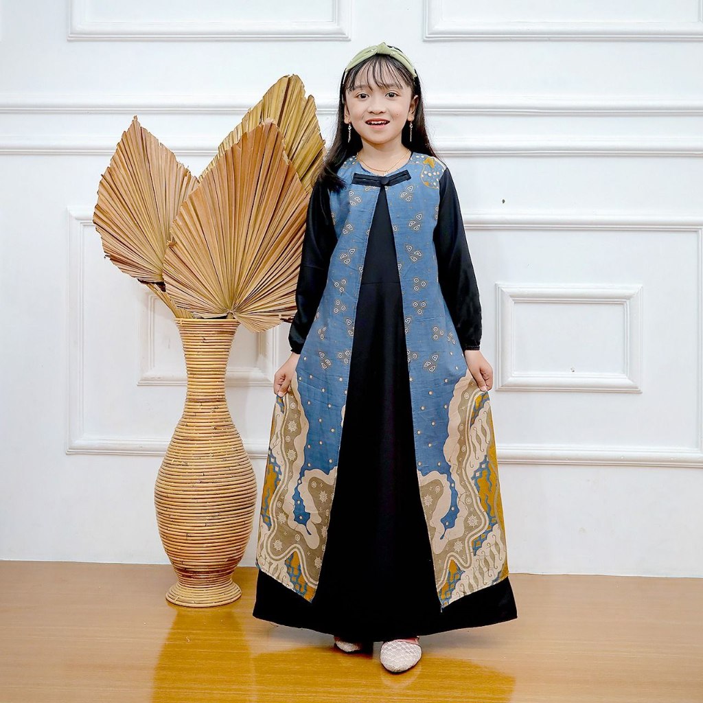 BLAZER GAMIS ANAK  BATIK FASHIONS ANAK MUSLIMAH TERBARU