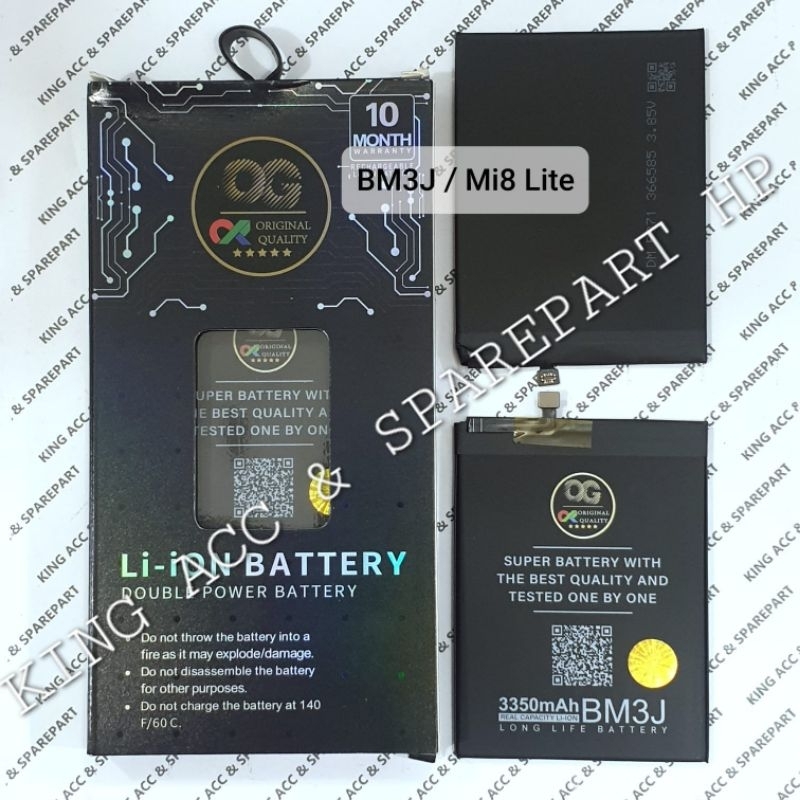 NEW OG SUPER / BATERAI BATRE BATTERY BM-3J XIAOMI MI 8 LITE / MI8 LITE / BM3J DOUBLE POWER