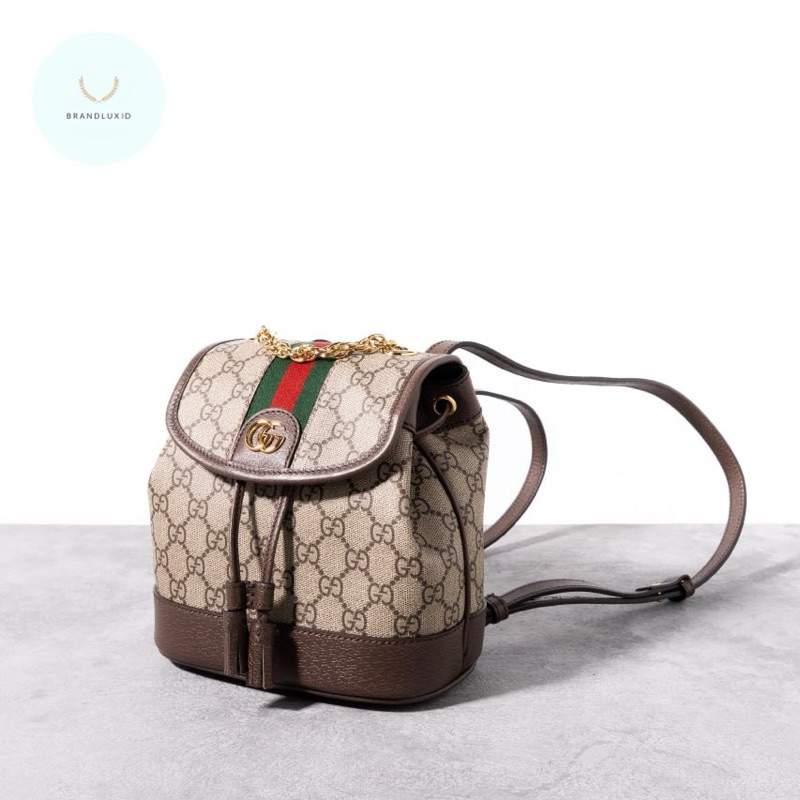 Gucci GG supreme ophidia mini backpack Beige - Ebony