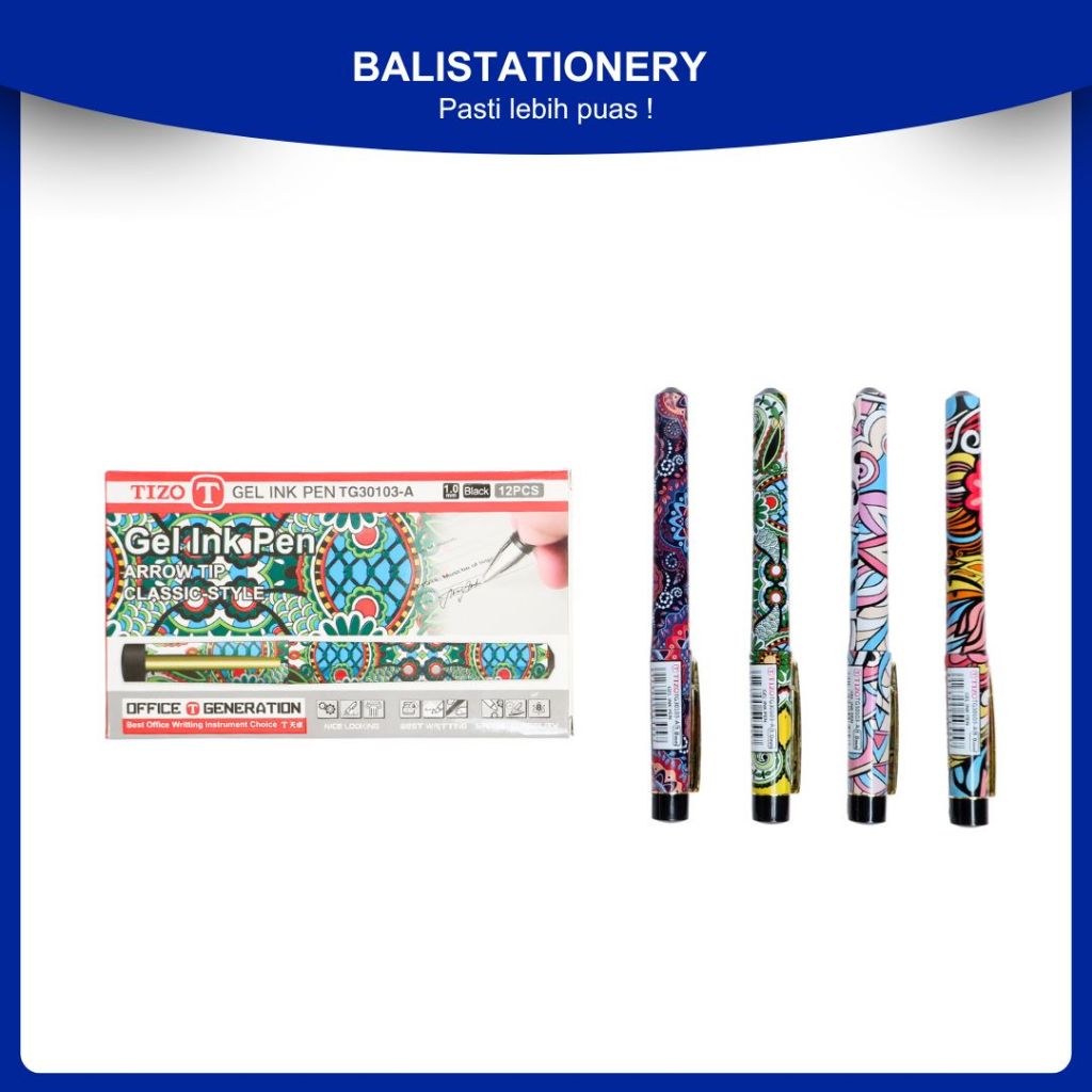 

Pulpen Pena Bolpoin Tizo Batik TG-30103-A 1.0 mm