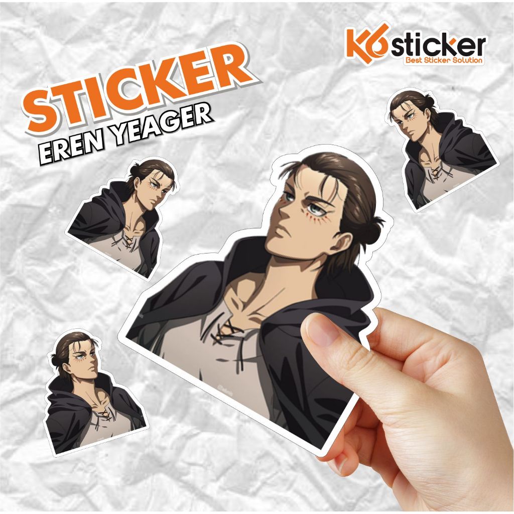 

Stiker Sticker Eren Yeager Case Phone Logo Brand Band Aesthetic Journal Clothing Basic Casing Striping Tempel Label Merk Dinding Graftac Vinyl High Quality decal
