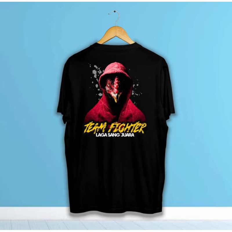 KAOS TEAM FIGHTER LAGA SANG JUARA AYAM JAGO LOGO BELAKANG