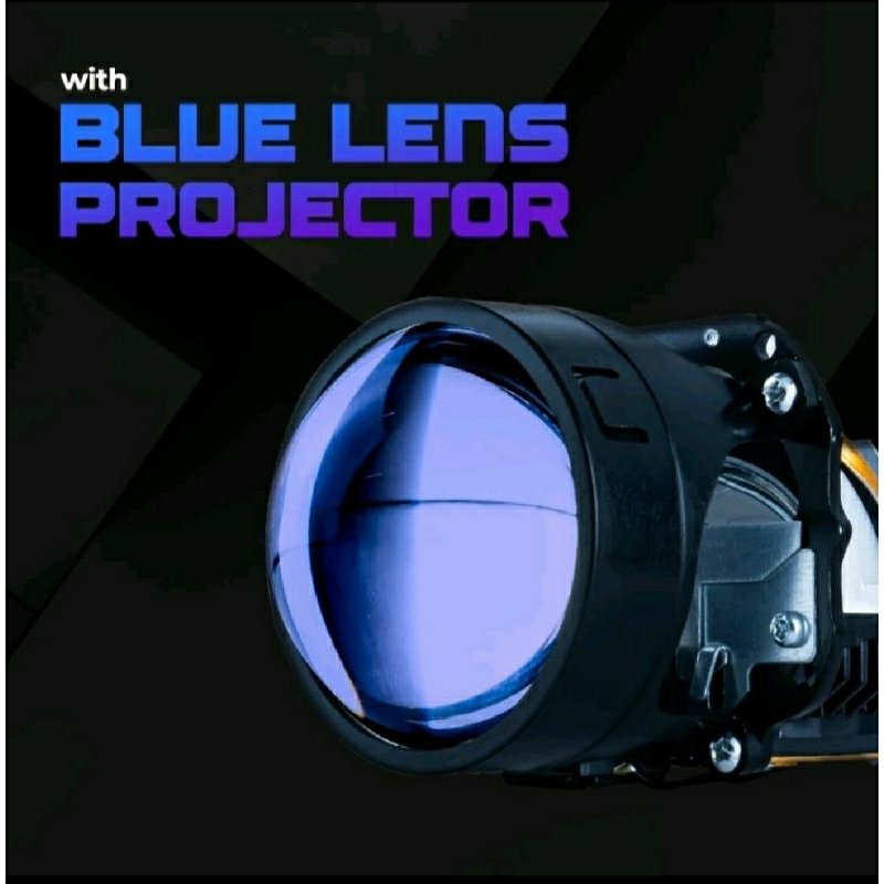 Biled Isun 2.5 inchi blue lens