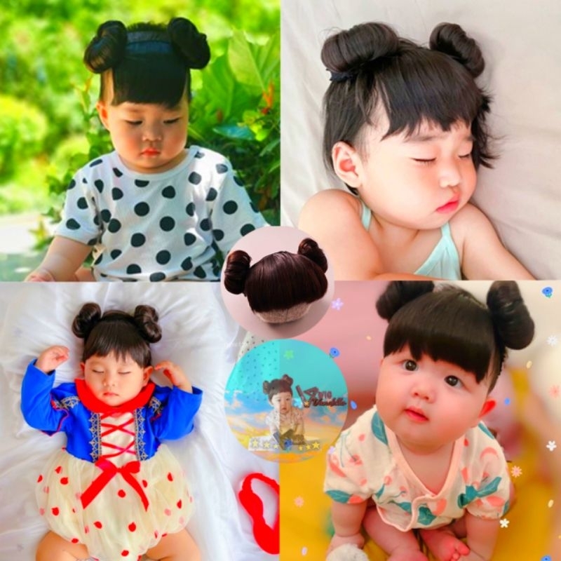 BANDO PONI ANAK/BAYI/BANDANA WIG PONI ANAK