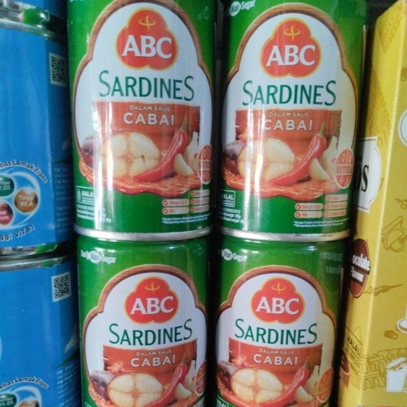 

Sardines ABC dalam saus cabai 155gram sarden