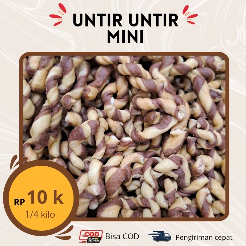 

Kue Tambang Kombinasi Coklat | kue Untir-Untir | Plintiran Tambang Kemasan 250gr 500gr 1000gr